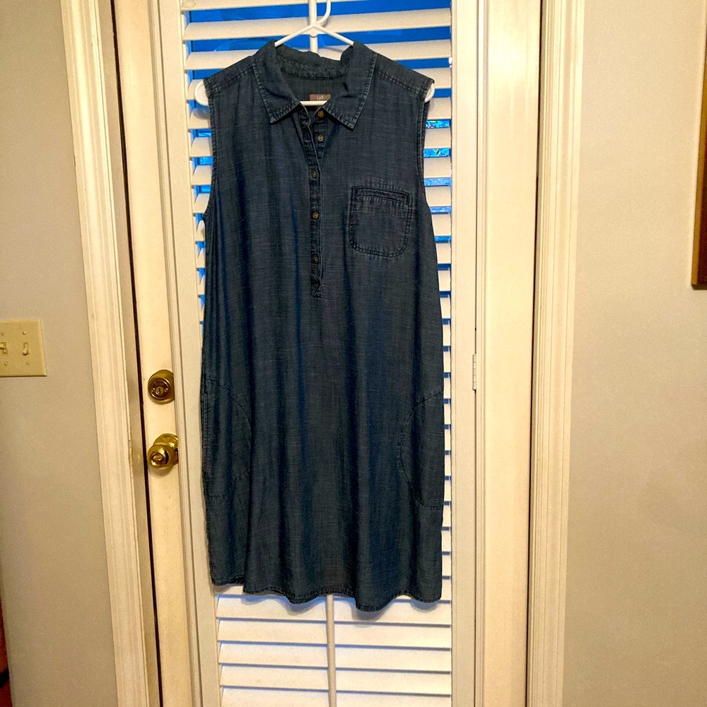 JJill Tensel Blue Jean Dress